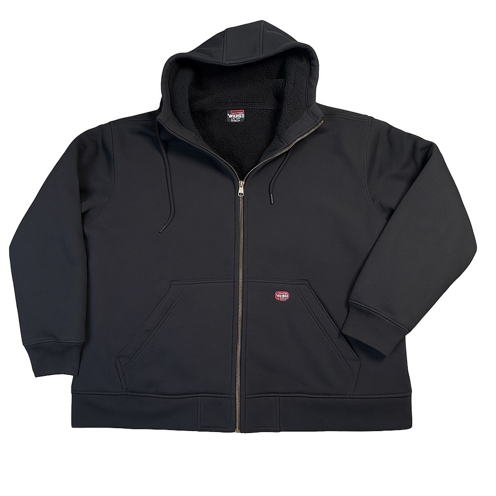 Walls‎ Heavyweight Sherpa Lined Full Zip Hooded Jacket Black Mens Size 2XL Coat